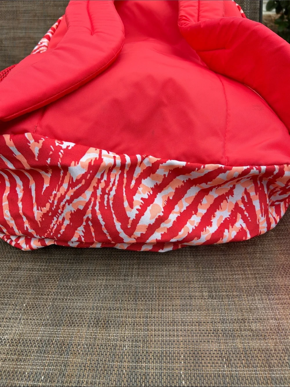Jansport Red and White Zebra Print Kids Backpack